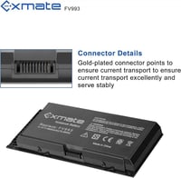 Dell Precision M laptophoz 6600mAh Li-ion akkumulátor - Exmate 3