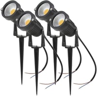 Aulyun 4 db-os 5W COB LED kerti lámpa szett, földbe szúrható, vízálló 1