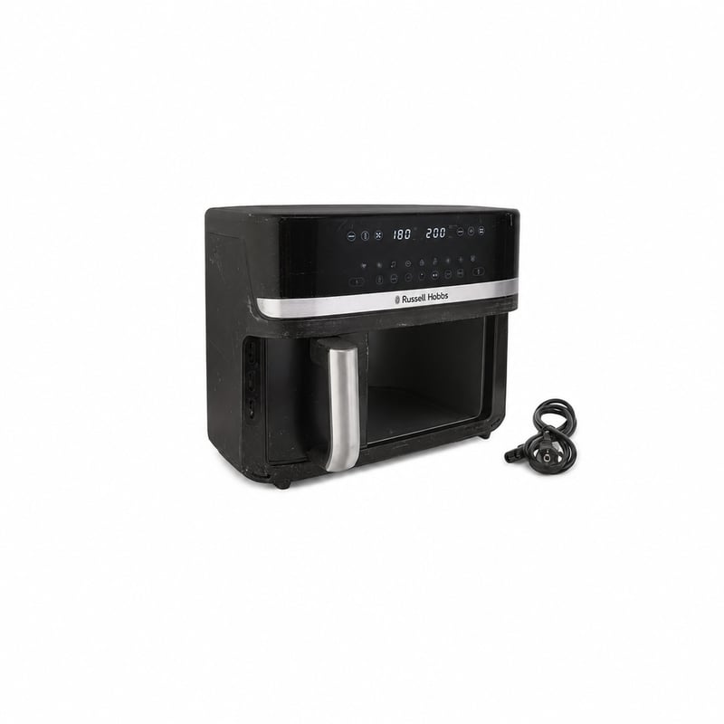 Russell Hobbs Satisfry 27681-56 friteza na vrući zrak s dvije košare 9L, zaslon osjetljiv na dodir — nedostaje desna košara, ogrebotine (stanje: vidi 2. sliku)