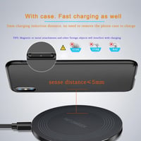 HONGYEE 20W Vezeték Nélküli Gyorstöltő Állomás - Indukciós Töltőpad iPhone 16/15/14/13/12, Samsung Galaxy S24/S23/S22/S21 Készülékekhez 5