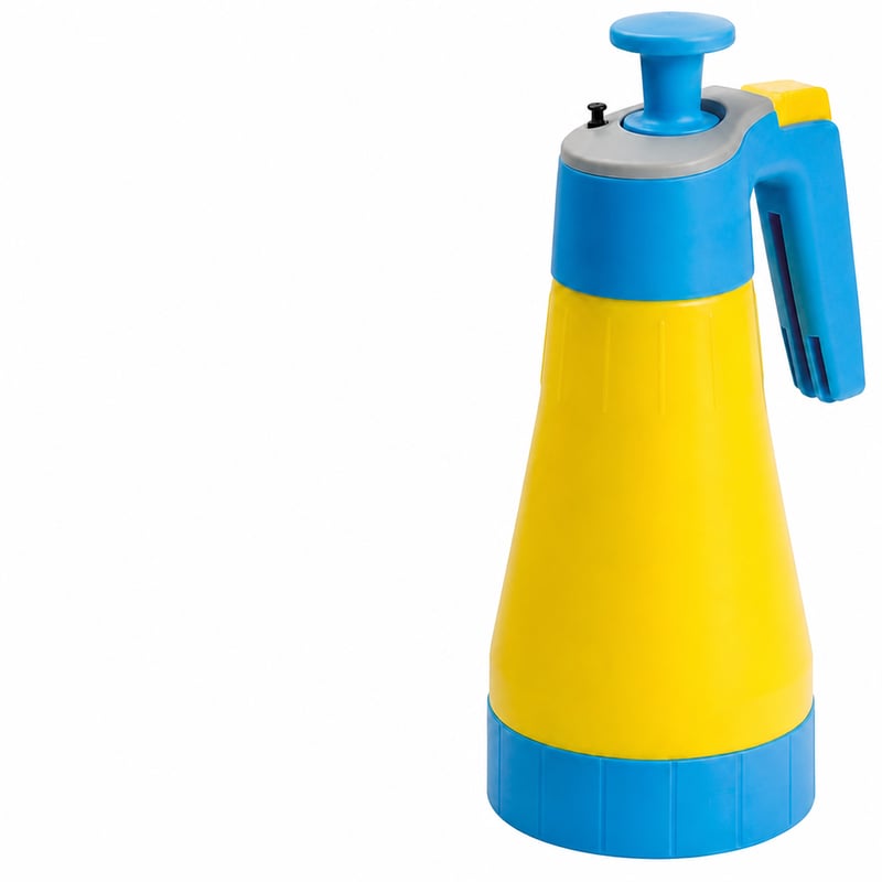 Tlakový postrekovač a rozprašovač oleja Gloria Spray & Paint Compact 1,25 l – na vodou riediteľné látky — chýba tryska a hadička (stav: pozri 2. obrázok)