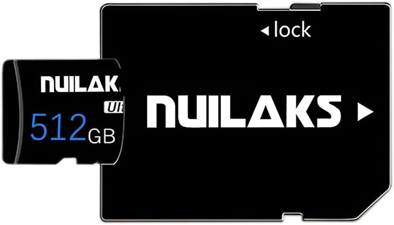 SanDisk 512 GB Micro SD kártya adapterrel - Gyors Class 10 Nintendo, Android, kamera, tablet kompatibilis