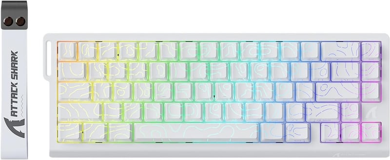 ATTACK SHARK X68 HE 8000Hz Brza Mehanička Tipkovnica za Igre, Preciznost 0.01mm, RGB Pozadinsko Osvjetljenje, Magnetski Prekidači, 60% Kompaktna, PC/M