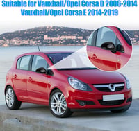 Opel Corsa D/E fényes fekete tükörborítás 2006-2019 modellekhez 4