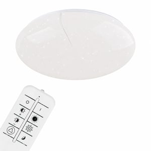 BRILONER LED stropna svjetiljka sa zvjezdanim uzorkom, prigušiva, podesiva — sjenilo nije slomljeno (stanje: vidi 2. sliku)