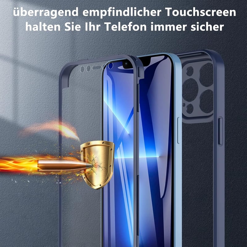 iPhone 13 Ütésálló Fekete Gumi-Szilikon Védőtok