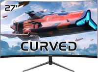 Prechen 27" QHD Ívelt Gamer Monitor - 240Hz, 1ms, 2560x1440, IPS, HDR400, AdaptiveSync, Beépített Hangszórók, VESA, DisplayPort, HDMI 1