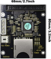 SD/SDHC/SDXC/MMC - 3.5" 40 Pin IDE Adapter Kártya, Memóriakártya-IDE Átalakító Asztali Számítógépekhez, Fekete 4
