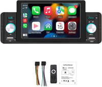 BOOMBOOST 1Din Autórádió 5" Érintőképernyővel - Apple CarPlay, Android Auto, Bluetooth Kihangosító, USB, FM, Kormányvezérlés, Tükrözés 1