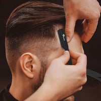 YSCARE Fekete Rozsdamentes Borotvakészlet Extra Éles Pengékkel 4