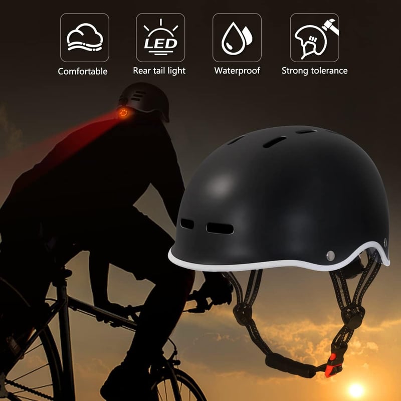LIVALL LED-es Kerékpársisak Felnőtteknek - E-roller, BMX, Gördeszka, Trekking