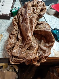 CEWROM Perivi okrugli stolnjak promjera 120 cm, vodootporni vanjski vrtni stolnjak za restorane i vrtove, smeđi, korišteno 2