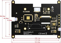 Raspberry Pi 5 hüvelykes érintőképernyős monitor - ELECROW 800x480 kijelző 6