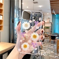 Apple iPhone 11 Átlátszó Szilikon Tok Valódi Szárított Virágokkal 5