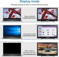 PISICHEN 17,3" Hordozható Full HD Monitor Laptophoz, PS4-hez, USB/HDMI 6