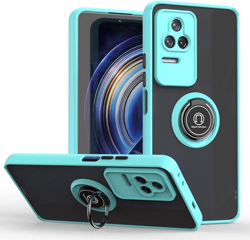 Xiaomi Redmi K50/K50 Pro Égkék Ütésálló Áttetsző Hátlapú Tok