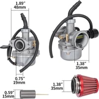 PZ19 Karburátor 19mm, 35mm Légszűrővel - 50-125cc Dirt Bike, ATV, Quad Alkatrész 2