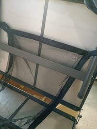 Skladací kempingový stôl Portal 150x60 cm, výškovo nastaviteľný, s prenosnou taškou a — mierne vypuklý povrch (stav: pozri 2. obrázok) 5