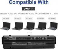 Dell XPS 14-17 laptophoz 11.1V 7800mAh Exmate akkumulátor JWPHF 3