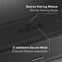 DOCKIN D FINE+ 2 Bluetooth Hangszóró, 50W, IPX5 Vízálló, 16 Órás Üzemidő, Powerbank Funkcióval, 3 DSP Hangszínszabályzóval, Fekete 7