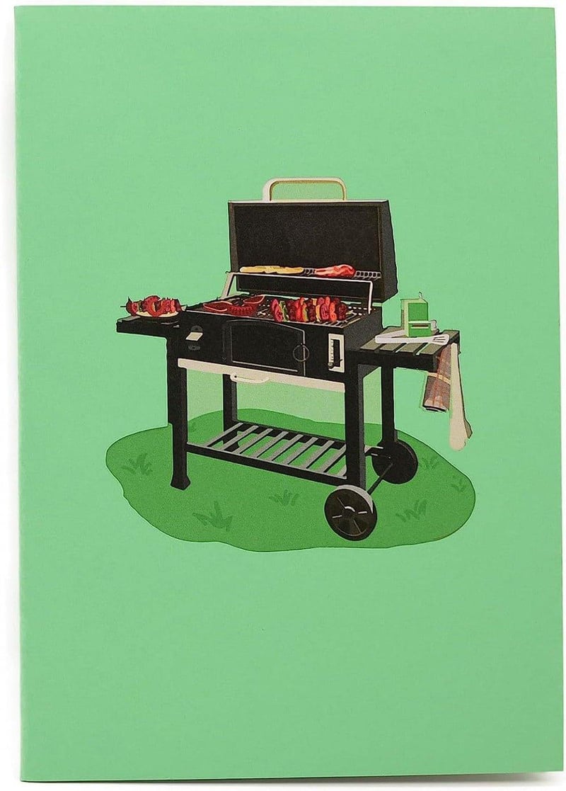 Weber Grillsütő 3D Pop-up Üdvözlőkártya Születésnapra és Partikra