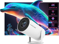Magcubic Hordozható 4K Projektor - 200 ANSI, WiFi6, Bluetooth 5.4, 130" Képernyő, Automatikus Keystone, Android 14.0, Otthoni Mozi - black 2