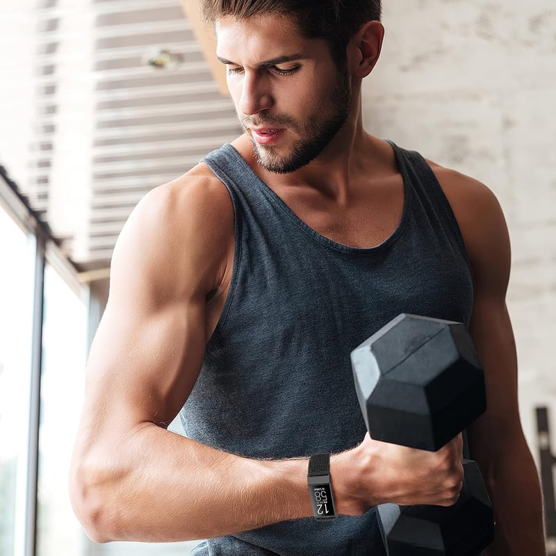 Fitbit Charge 4/3 Állítható Nylon Sportpánt Szett - Fekete, Szürke, Bordó, Lila
