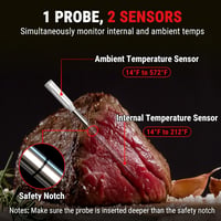 ThermoPro TempSpike Wireless Húshőmérő Bluetooth IP67 Grillhez és Sütőhöz 4