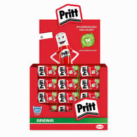 Pritt Original ragasztóstift 22 g, iskolai és irodai használatra, gyerekbarát, mosható, 18 db-os csomag 1