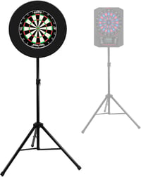 KOTO Heavy Duty Darts Állvány - Összecsukható, Magasságállítható (120-190 cm), 90 cm Széles, Sisalhoz és Elektronikus Dartboardhoz, Fekete 1