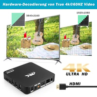 AGPTEK 4K médialejátszó 8TB HDD támogatással, HDMI/AV kimenettel, reklám és felirat funkcióval 2