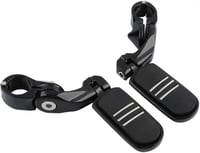 Harley Touring modellek univerzális fekete lábtartó - TCMT 32mm-es rövid, döntött highway peg 3