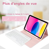 iPad Bluetooth Billentyűzet - KBCASE Rózsaszín 5