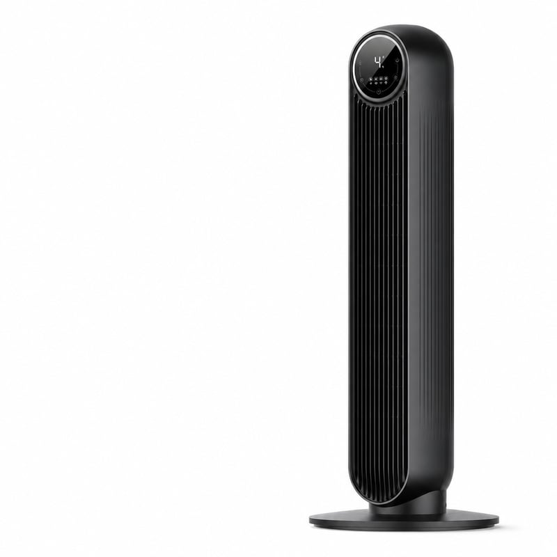 Ventilator turn inteligent DREO Nomad One S, WiFi, control prin aplicație și vocal, oscilație 90°, 4 moduri — fără telecomandă (stare: vezi a doua imagine)
