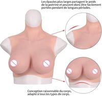 Yuewen Élethű Szilikon Bőr Véres Hatással - Bézs, Pamut Bélelt, Kényelmes Álcázás 3