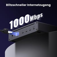 UGREEN Revodok Max 208 Thunderbolt 4 Dokkoló - 40Gbps, 3 TB4 Port, Dual 4K@60Hz/8K Kijelző, 85W Töltés, Gigabit Ethernet, Mac Mini M4 Pro Ko 6