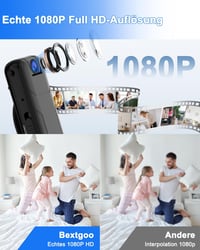 Bextgoo 1080P Mini Testkamera 32GB Kártyával - 10 Órás Üzemidő, 180° Forgatható Lencse, Mozgásérzékelés, Kompakt Kamera Utazáshoz, Kerékpáro 4