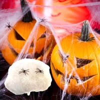 Óriás Halloween Pókháló Szett - 4 Fekete Háló és 2 Rémisztő Pók 2