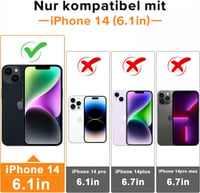 Apple iPhone 14 Piros Mágneses Gyűrűs Szilikon Védőtok 2