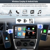 VW Skoda Octavia Android 13 autórádió 10,1" GPS, CarPlay, 2+64GB (2007-2013) 2