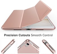 MoKo iPad Air 3 / Pro 10.5 Bőrtok - Rózsaarany, Automata Alvó Funkcióval 7
