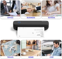 Bisofice Mobil Hőnyomtató A4 300 dpi - Bluetooth Hordozható Nyomtató Hőpapírral, Android/iOS/Win/Mac Kompatibilis 7