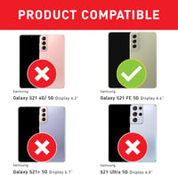 BEZ Samsung Galaxy S21 FE Tok - Ütésálló Dupla Rétegű Védőtok Emelt Peremmel, Fekete Páncél Telefontok S21 FE 5G Készülékhez 6