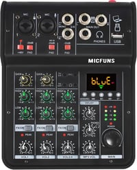 Behringer M4 Bluetooth DJ Keverő - 4 Csatornás Hordozható Stúdió és Karaoke Keverőpult 1