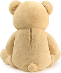 MorisMos Óriás Plüssmackó 130 cm - XXL Puha Barackszínű Teddy Maci, Ölelésre Tökéletes Ajándék Gyerekeknek, Lányoknak, Pároknak 13