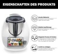 SkingHong Thermomix TM6 TM5 csúszótábla akril fehér alátét 6