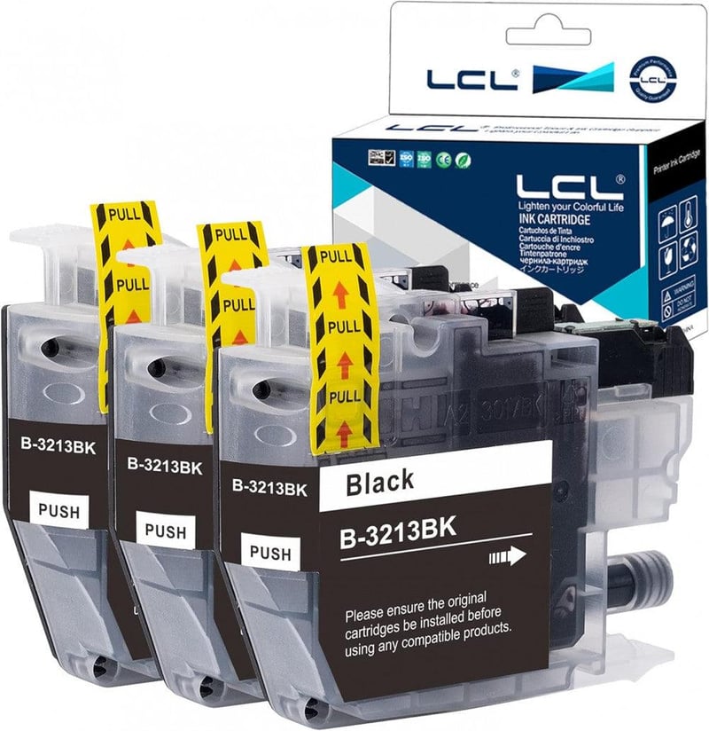 Brother LC-3213 tintapatron, 3 db fekete, DCP-J770/J772DW/J774DW/MFC-J890DW nyomtatókhoz