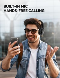 TeckNet Bluetooth Fejhallgató Vezeték Nélküli Hi-Fi Sztereó Mikrofonnal Zajszűréssel 6