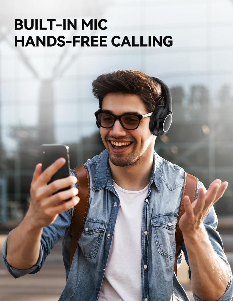 TeckNet Bluetooth Fejhallgató Vezeték Nélküli Hi-Fi Sztereó Mikrofonnal Zajszűréssel