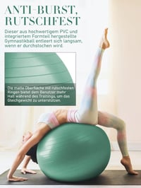 PhysKcal Fitness Labda Szett - 55 cm Tornalabda és 23 cm Pilates Labda, Csúszásgátló Ülőlabda, Egyensúlyozó Labda Jógához, Otthoni Edzéshez, 3